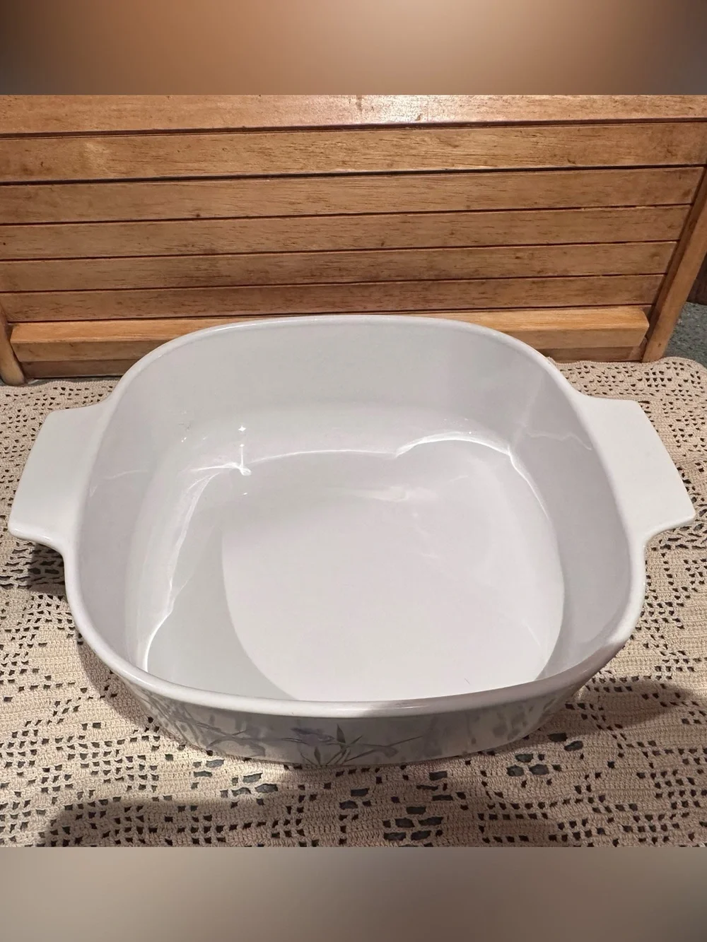 Vintage “Shadow Iris” Corningwear Dishes Set of 2